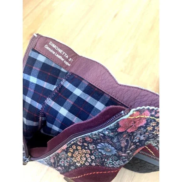 L' Atiste Simonetta Vintage Insired Sued Ankle Boots EU 37 - Picture 13 of 16